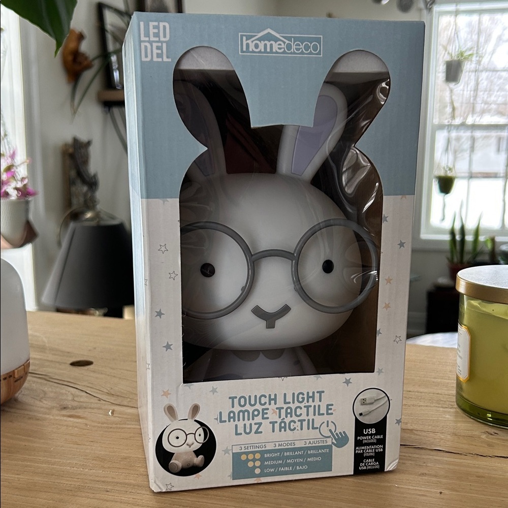 LED Touch Light - White and light purple